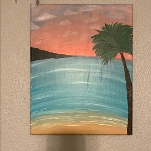 Beach painting. Art title - Fun in the Sun
